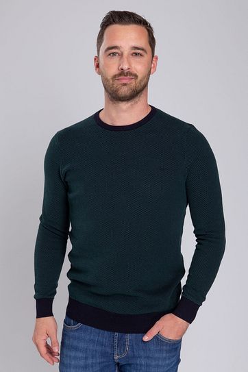 Suitable Katoen Bince Pullover Donkergroen