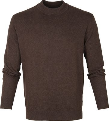 Suitable Katoen Turtle Pullover Bruin