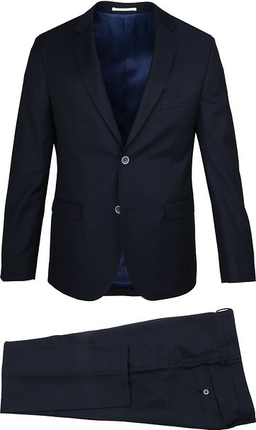 Suitable Kostuum Lucius Oxford Donkerblauw