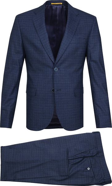 Suitable Kostuum Strato Navy Dessin