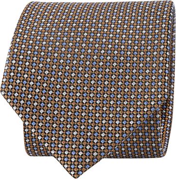 Suitable Krawatte Braun Druck