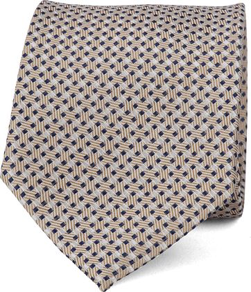 Suitable Krawatte Seide Karo F91-5