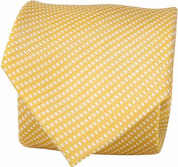 Suitable Krawatte Seide Karo Gelb F91-22