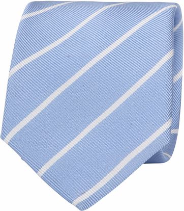 Suitable Krawatte Twill Streifen Hellblau