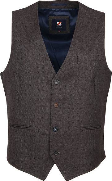 Suitable Kris Waistcoat Dark Grey