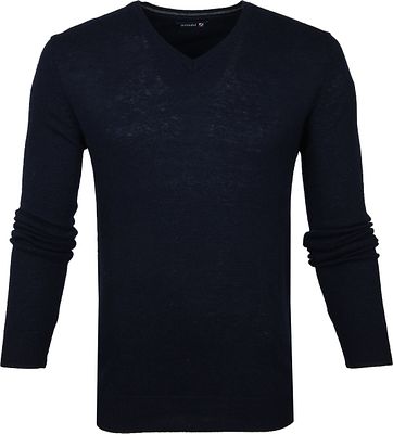 Suitable Lamswol Pullover V-Hals Lamswol Navy