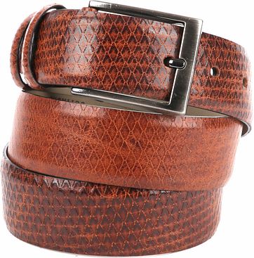 Suitable Leder G&uuml;rtel Cognac Braun