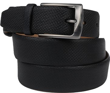 Suitable Leder Gürtel Print Schwarz