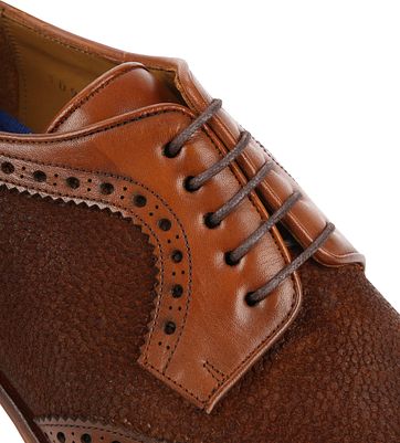 Suitable Leder Herrenschuhe Dessin Cognac
