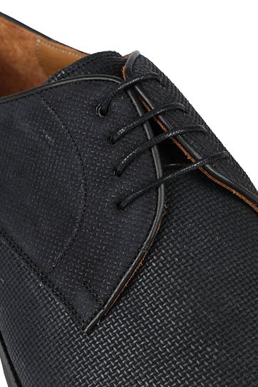 Suitable Leder Herrenschuhe Print Schwarz