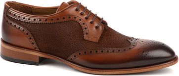 Suitable Leren Herenschoen Dessin Cognac