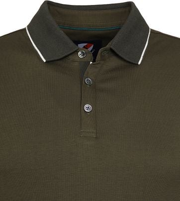 olive green polo shirt