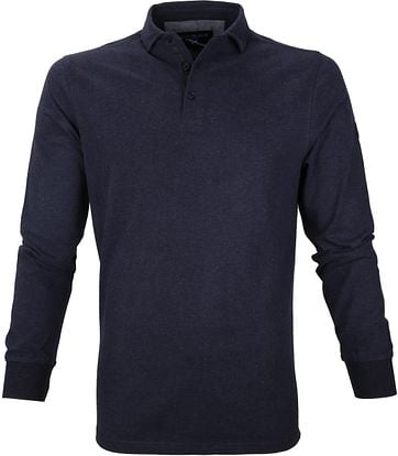 Suitable Longsleeve Poloshirt Dennis Navy