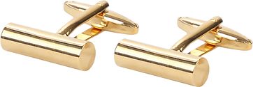 Suitable Manschettenknöpfe Schmales Rohr Gold