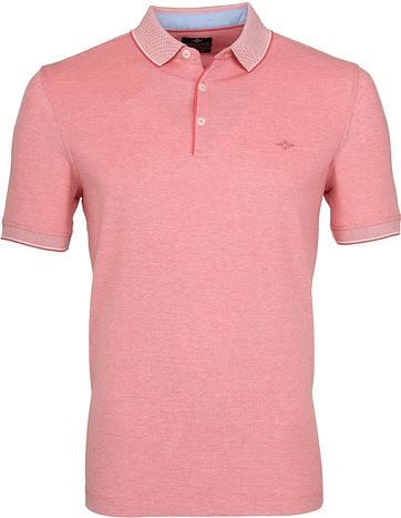 coral polo shirt