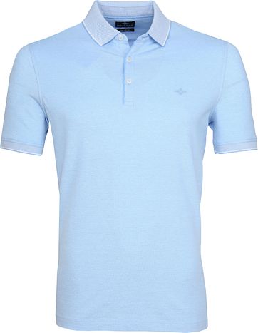 Suitable Melange Poloshirt Hellblau