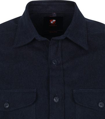 Suitable Melton Overshirt Donkerblauw