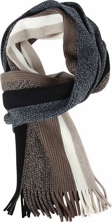 Suitable Men's Scarf Stripes 19-09