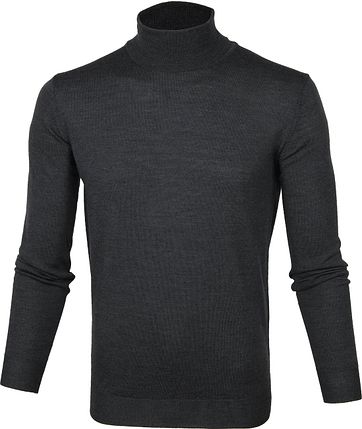 Suitable Merino Coltrui Pull Antraciet