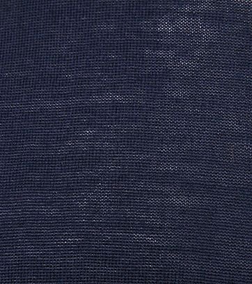 Suitable Merino Coltrui Pull Donkerblauw