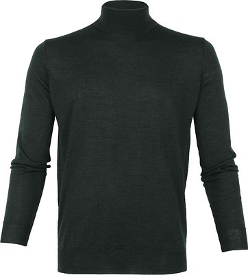 Suitable Merino Pull Coltrui Donkergroen