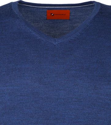Suitable Merino Pullover Aron Blue