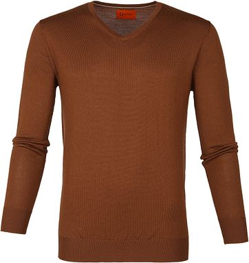 Suitable Merino Pullover Aron Cognac