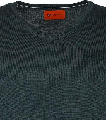 Suitable Merino Pullover Aron Dunkelgrün