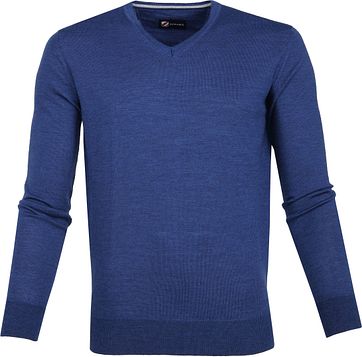 Suitable Merino Pullover Blue