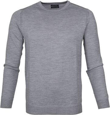 Suitable Merino Pullover Rick Grijs