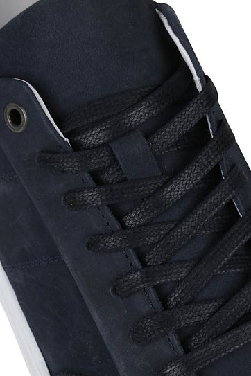 Suitable Nubuck Skave Sneaker Donkerblauw