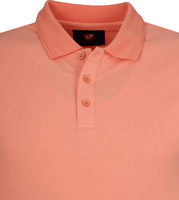 salmon polo shirt