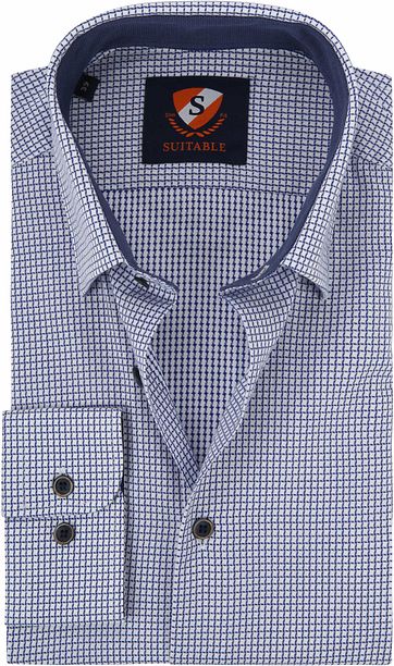 Suitable Overhemd Blauw Wesley