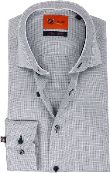 Suitable Overhemd Dobby Navy