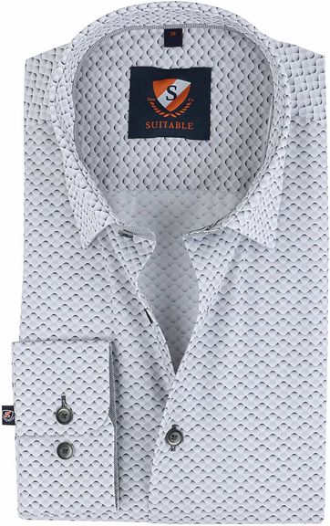 Suitable Overhemd Grey Wave suitable kopen in de aanbieding