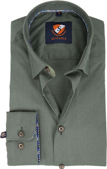 Suitable Overhemd Groen 181-5