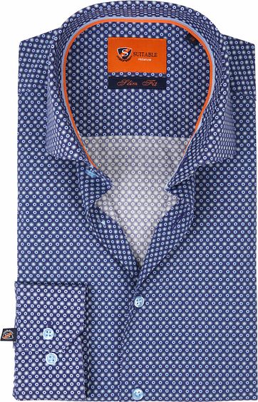 Suitable Overhemd Navy D82-04