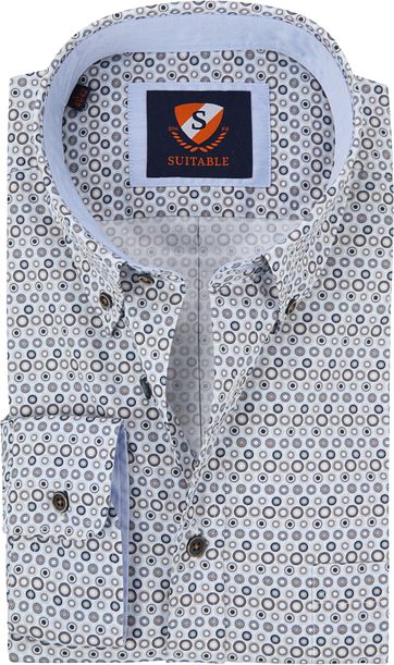 Suitable Overhemd Sf Blue Dots suitable kopen in de aanbieding Suitable Overhemd Sf Blue Dots suitable kopen in de aanbieding