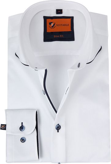Suitable Overhemd Smart Wit