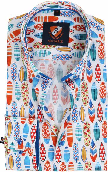 Suitable Overhemd Surf Print suitable kopen in de aanbieding