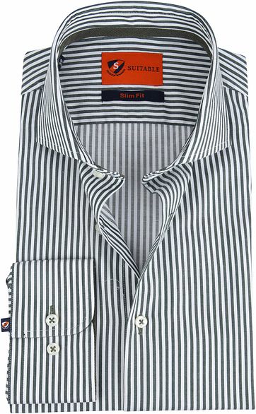 Suitable Overhemd Wesley Streep Groen