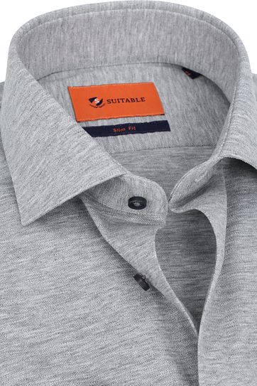 Suitable Overhemd WS KN11 Grijs