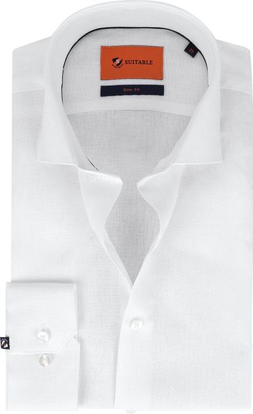 Suitable Overhemd WS Linnen Wit