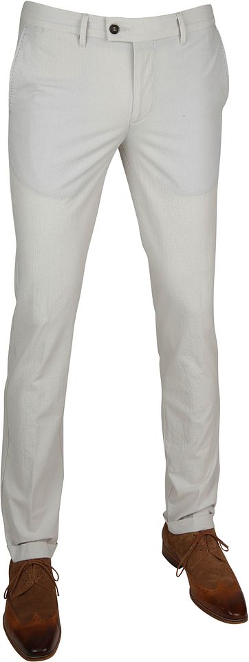 Suitable Pantalon Pisa Dessin Blue Off White