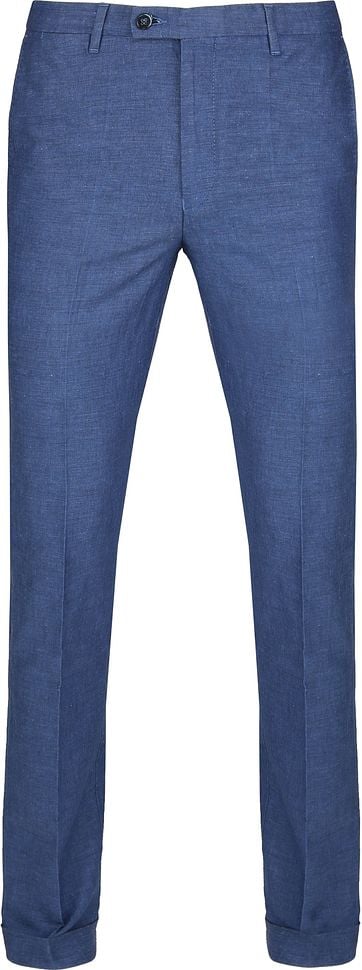 Suitable Pantalon Pisa Melange Blau