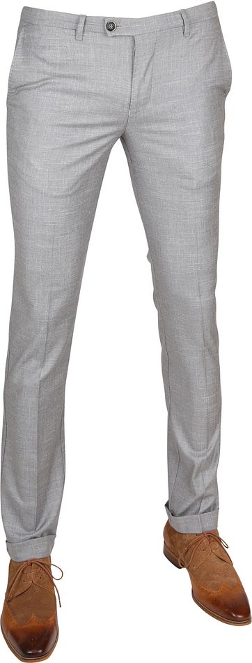 Suitable Pantalon Pisa Melange Grey