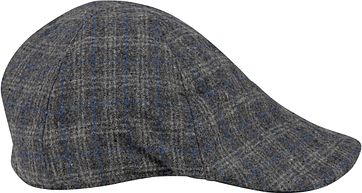 Suitable Peaky Cap Gewebt Karo Grau