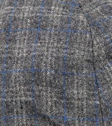 Suitable Peaky Cap Gewebt Karo Grau