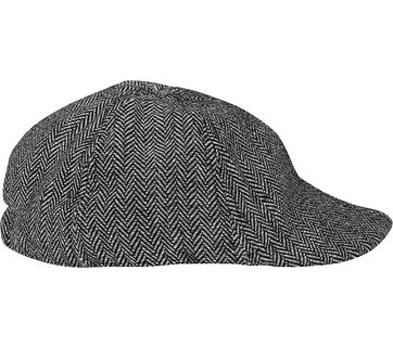 Suitable Peaky Cap Geweven Zwart