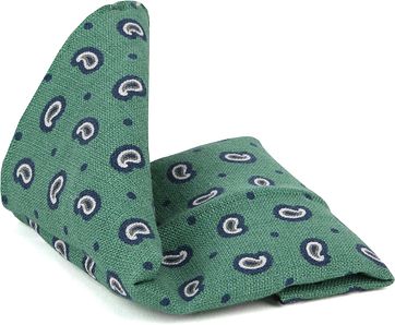 Suitable Pocket Green Paisley